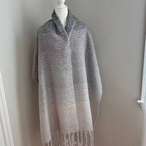 Elegant Gray Ombre Scarf/Wrap